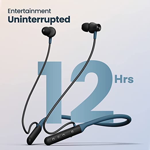 Boult Audio YCharge Wireless in Ear Bluetooth Earphones with 12H Playtime, Type-C Fast Charging (20Min=100% Playtime), Pro+ Calling Mic, Made in India, 12mm Bass Drivers, IPX5 Neckband (Blue) Boult Audio YCharge Wireless in Ear Bluetooth Earphones with 12H Playtime, Type-C Fast Charging (20Min=100% Playtime), Pro+ Calling Mic, Made in India, 12mm Bass Drivers, IPX5 Neckband (Blue)